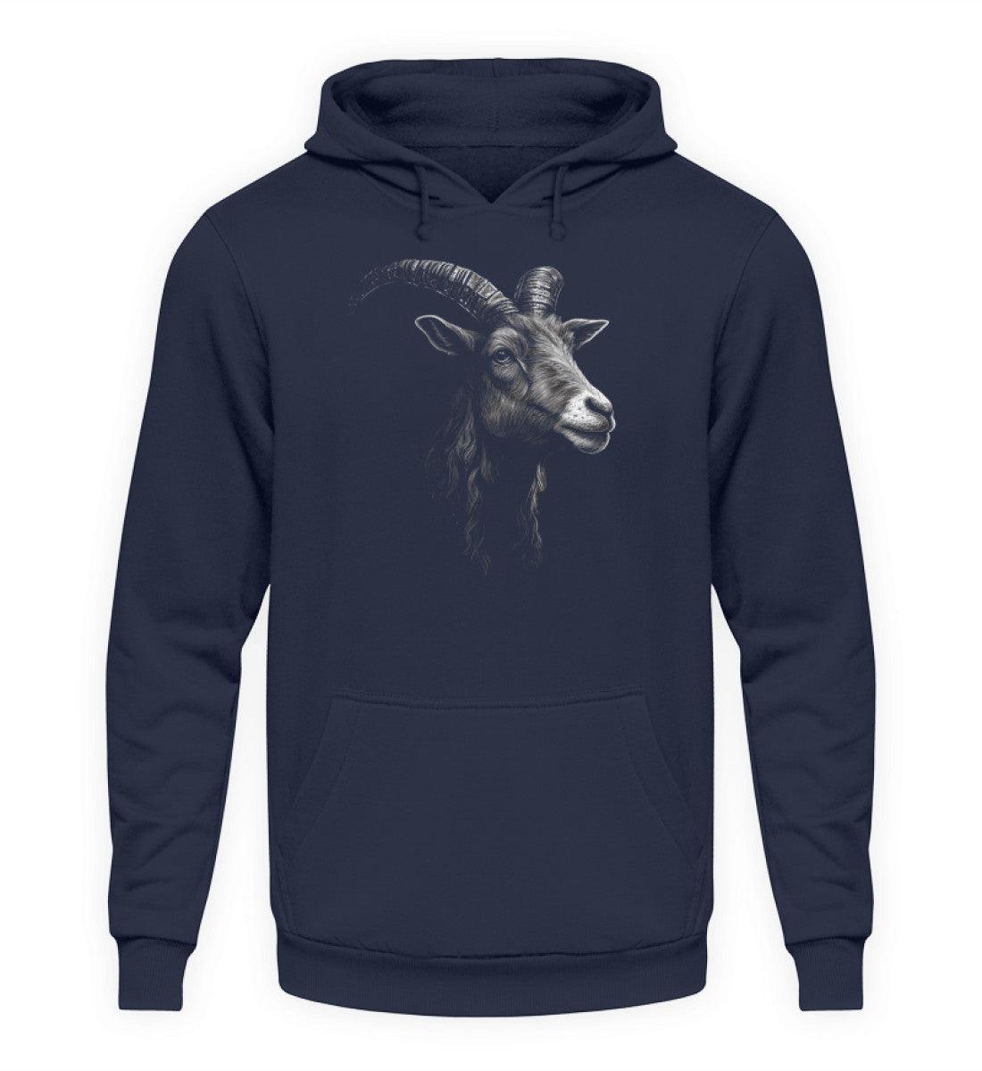 Ziegenbock · Unisex Kapuzenpullover Hoodie-Unisex Hoodie-Oxford Navy-XS-Agrarstarz