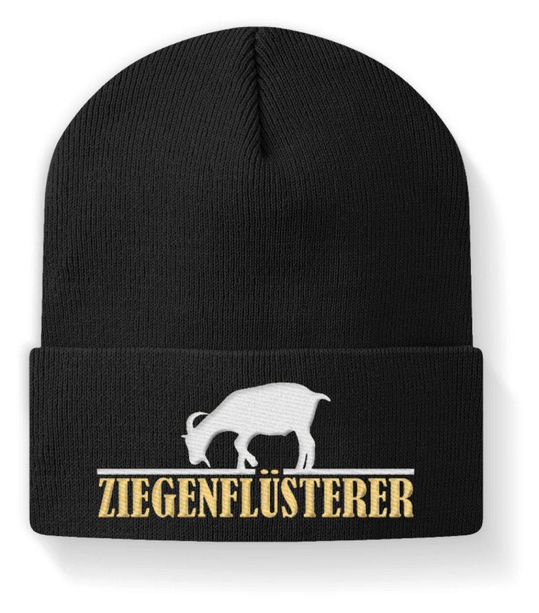 Ziegenflüsterer · Beanie Mütze-Beanie mit Stick-Black-M-Agrarstarz