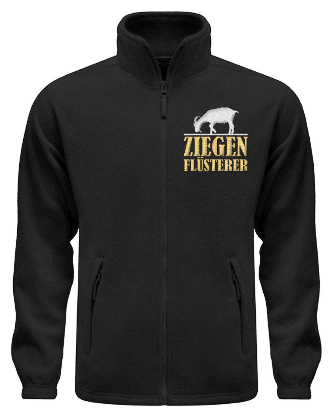 Ziegenflüsterer · Fleece Jacke mit Stick-Fleece Jacke mit Stick-Black-S-Agrarstarz