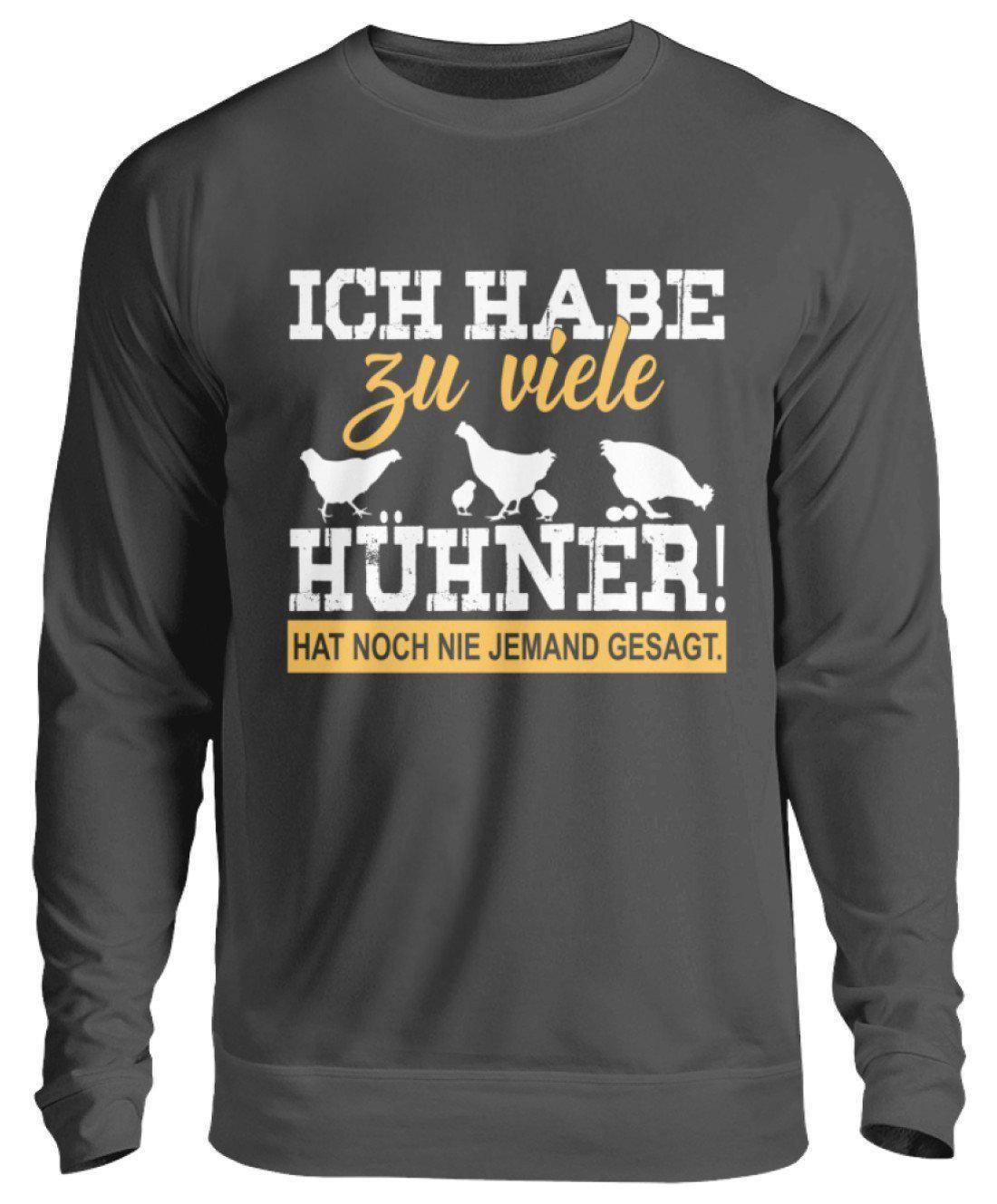 Zu viele Hühner · Unisex Sweatshirt Pullover-Unisex Sweatshirt-Storm Grey (Solid)-S-Agrarstarz