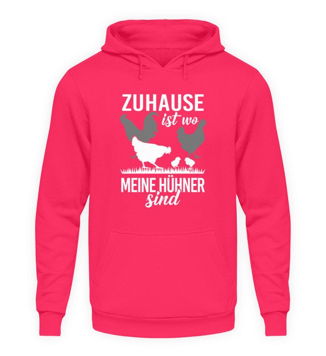Zuhause Hühner · Unisex Kapuzenpullover Hoodie-Unisex Hoodie-Hot Pink-L-Agrarstarz