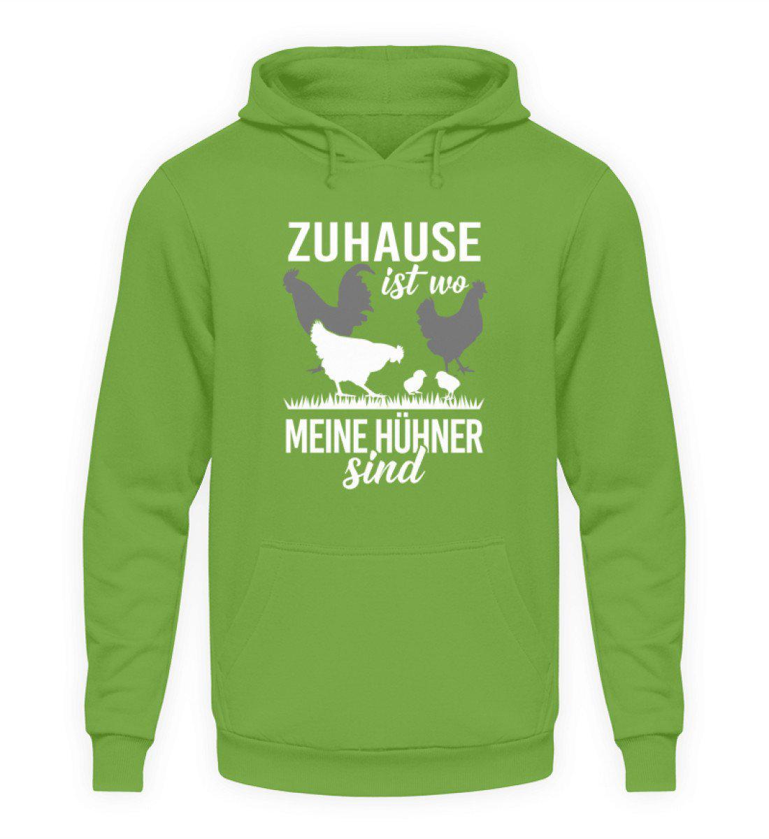 Zuhause Hühner · Unisex Kapuzenpullover Hoodie-Unisex Hoodie-LimeGreen-L-Agrarstarz