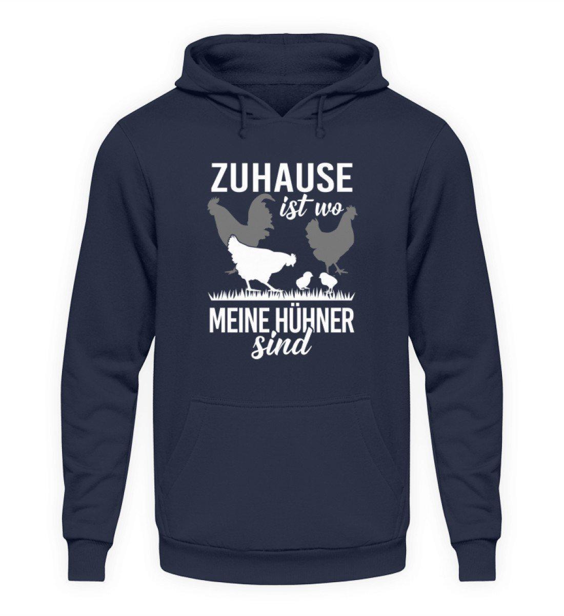 Zuhause Hühner · Unisex Kapuzenpullover Hoodie-Unisex Hoodie-Oxford Navy-L-Agrarstarz