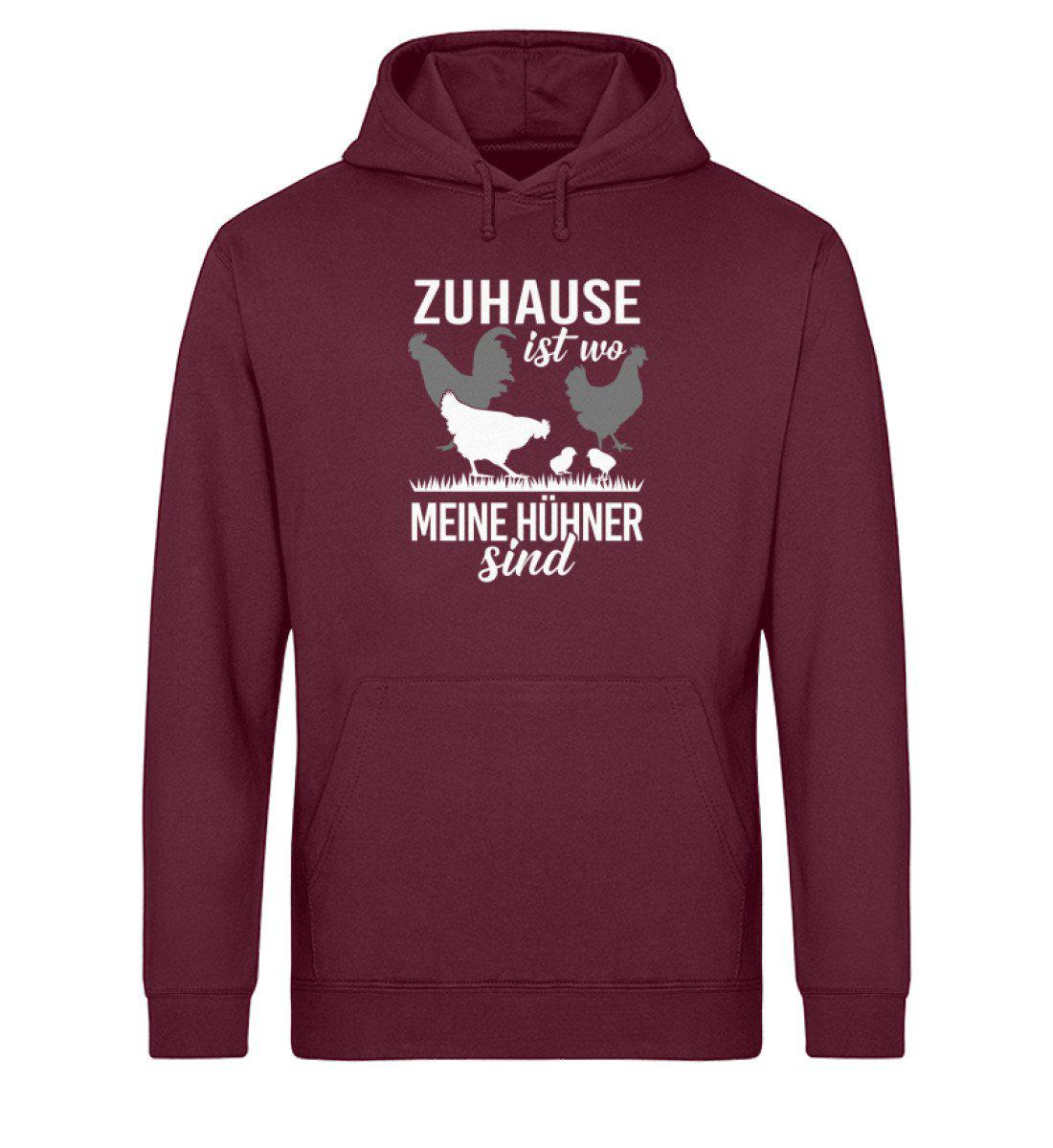 Zuhause Hühner · Unisex Organic Hoodie-Drummer Hoodie ST/ST-Burgundy-XS-Agrarstarz