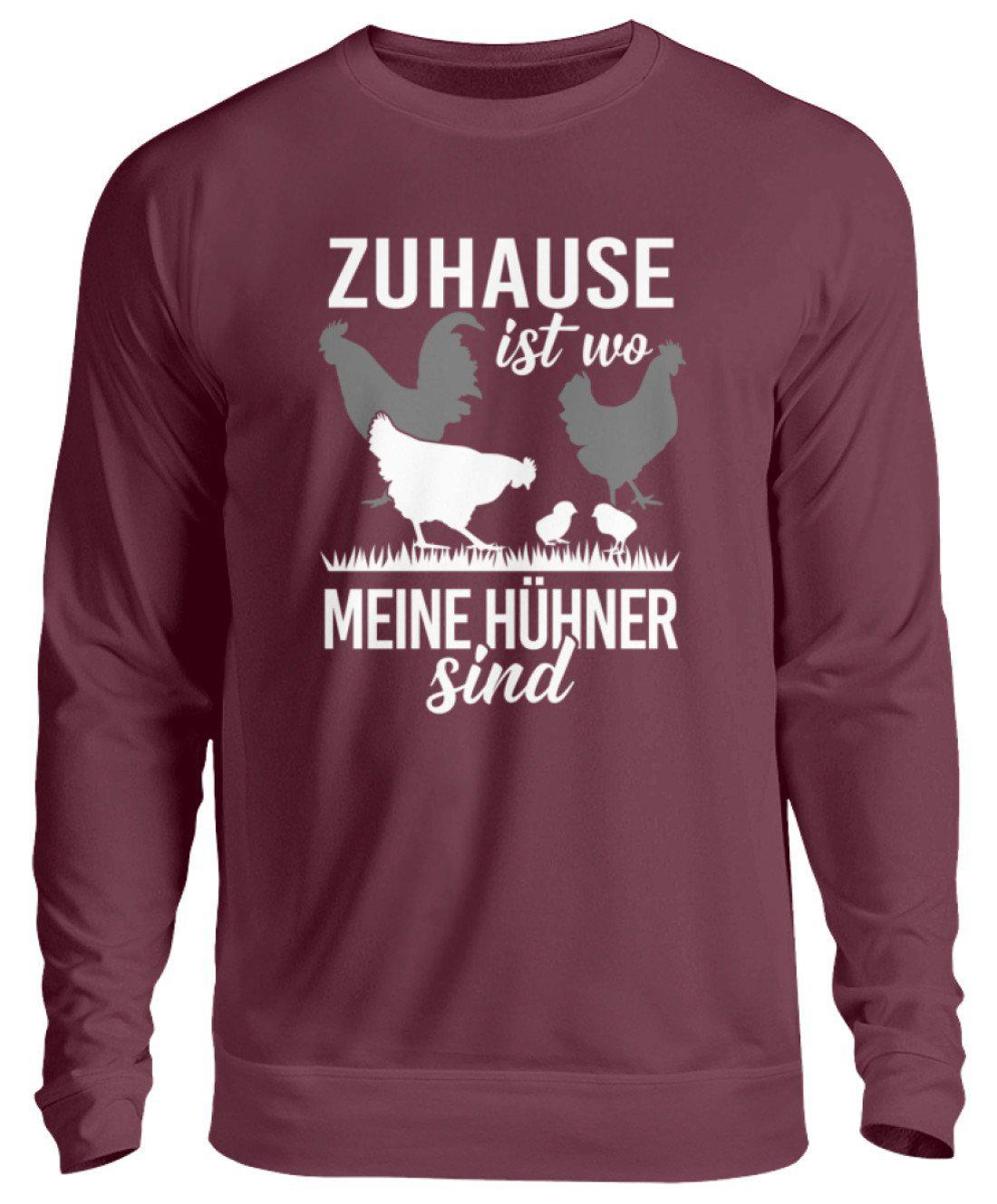 Zuhause Hühner · Unisex Sweatshirt Pullover-Unisex Sweatshirt-Burgundy-S-Agrarstarz