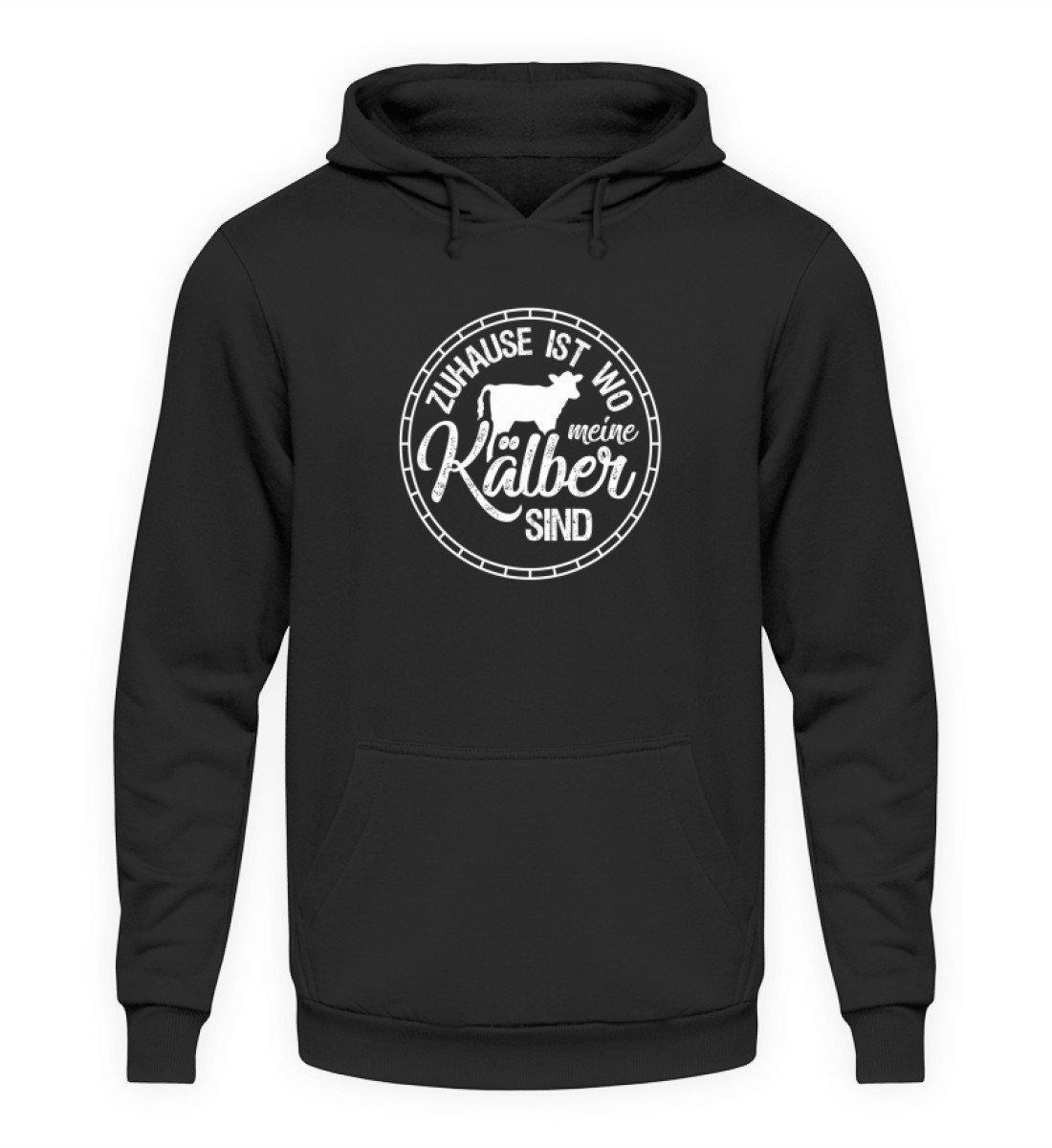 Zuhause Kälber · Unisex Kapuzenpullover Hoodie-Unisex Hoodie-Jet Black-S-Agrarstarz