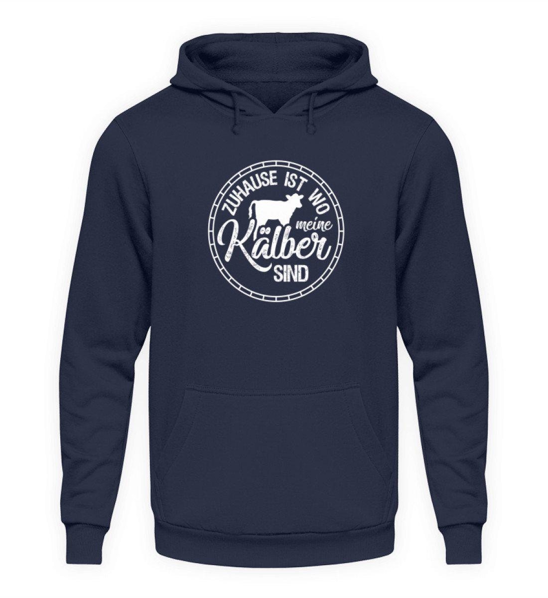 Zuhause Kälber · Unisex Kapuzenpullover Hoodie-Unisex Hoodie-Oxford Navy-S-Agrarstarz