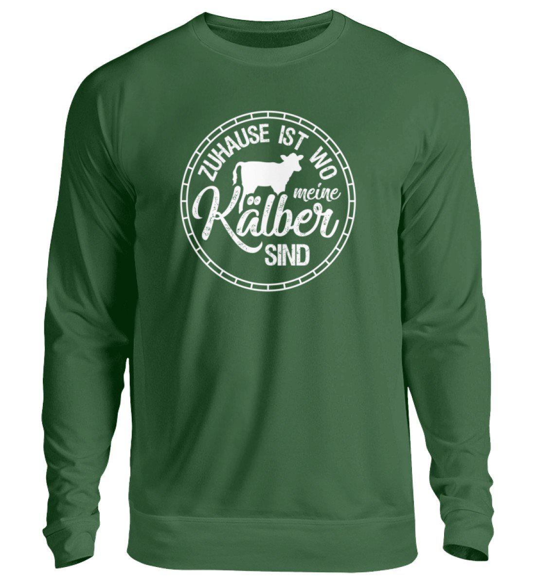 Zuhause Kälber · Unisex Sweatshirt Pullover-Unisex Sweatshirt-Bottle Green-S-Agrarstarz