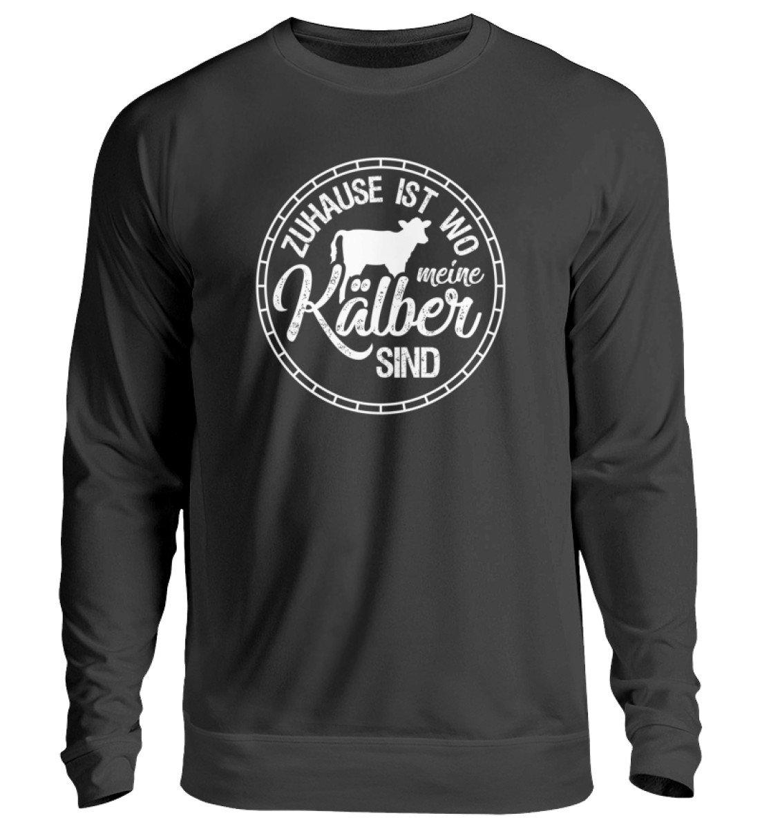 Zuhause Kälber · Unisex Sweatshirt Pullover-Unisex Sweatshirt-Jet Black-S-Agrarstarz