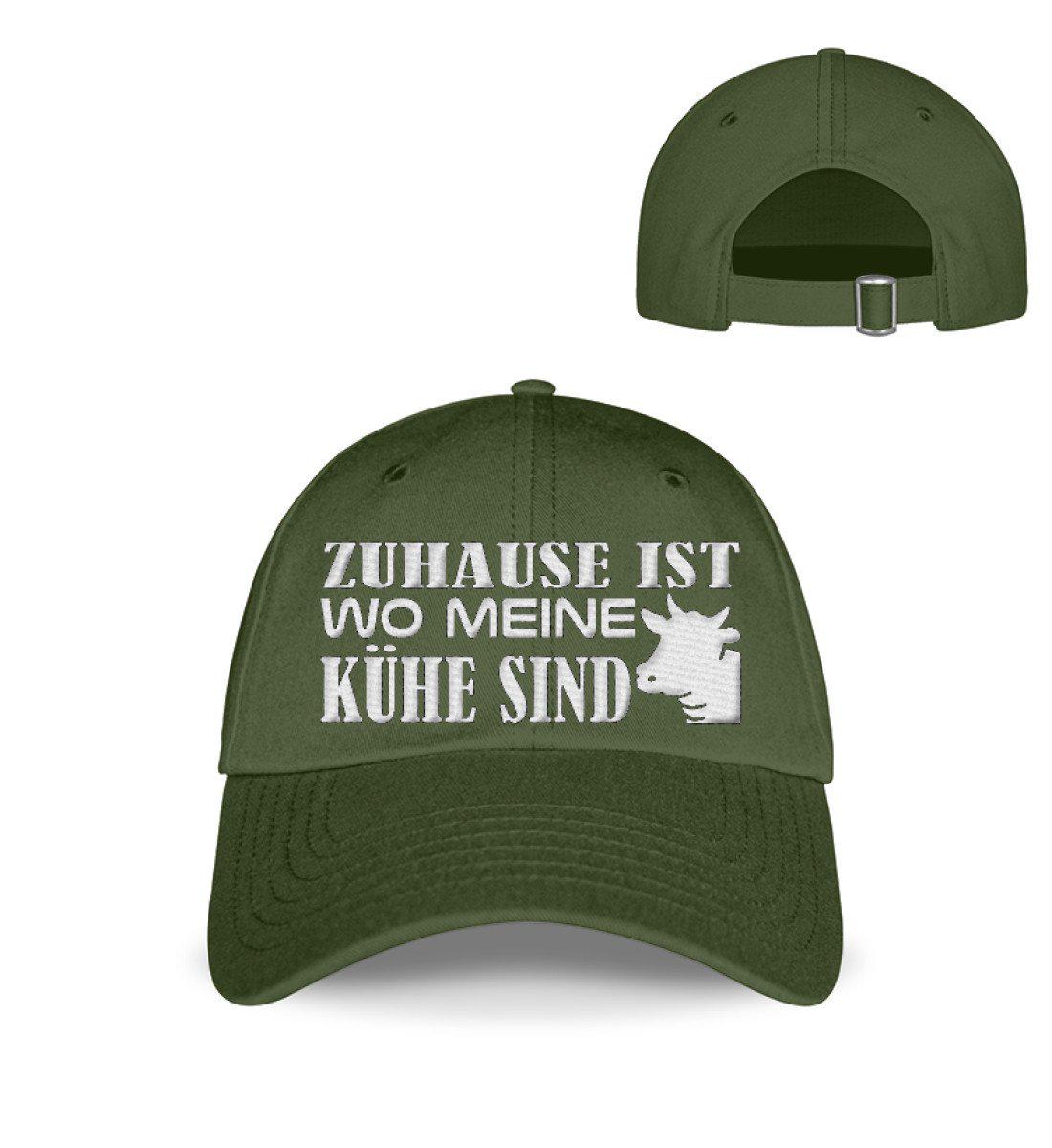 Zuhause ist wo meine Kühe sind · Kappe-Baseball Cap mit Stick-City Green-Einheitsgröße-Agrarstarz