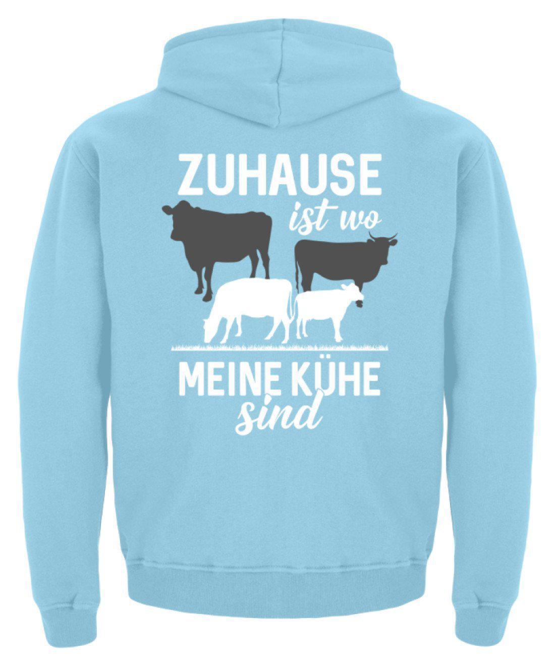 Zuhause ist wo meine Kühe sind (Rückenprint) · Kinder Kapuzenpullover Hoodie-Kinder Hoodie-Agrarstarz