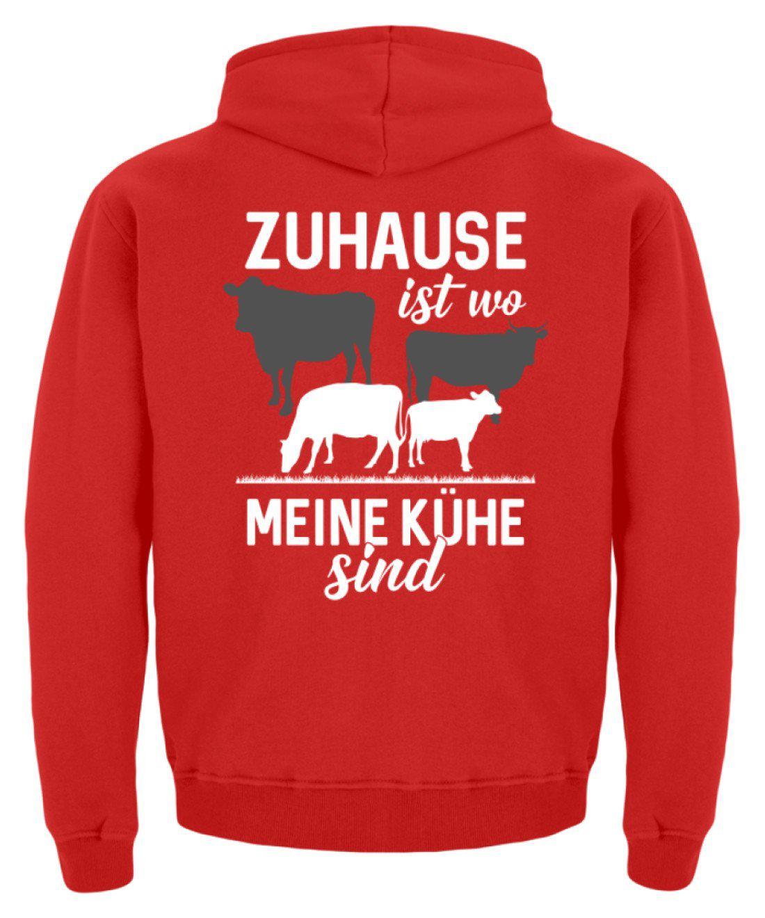 Zuhause ist wo meine Kühe sind (Rückenprint) · Kinder Kapuzenpullover Hoodie-Kinder Hoodie-Agrarstarz