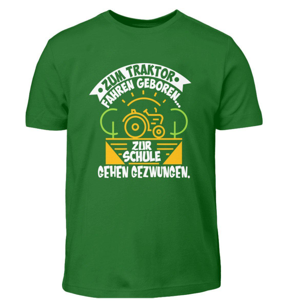 Zum Traktor fahren geboren · Kinder T-Shirt-Kinder T-Shirt-Kelly Green-3/4 (98/104)-Agrarstarz