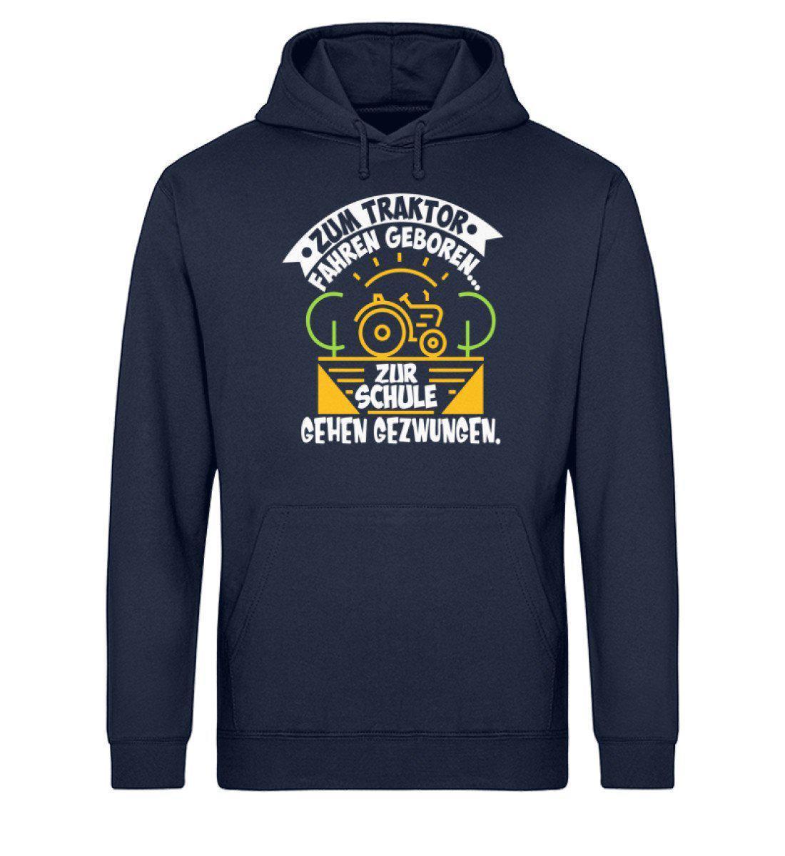 Zum Traktor fahren geboren · Unisex Organic Hoodie-Drummer Hoodie ST/ST-French Navy-XS-Agrarstarz