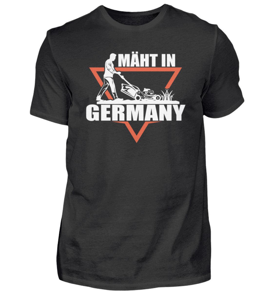 mäht in Germany · Herren T-Shirt-Herren Basic T-Shirt-Black-XS-Agrarstarz
