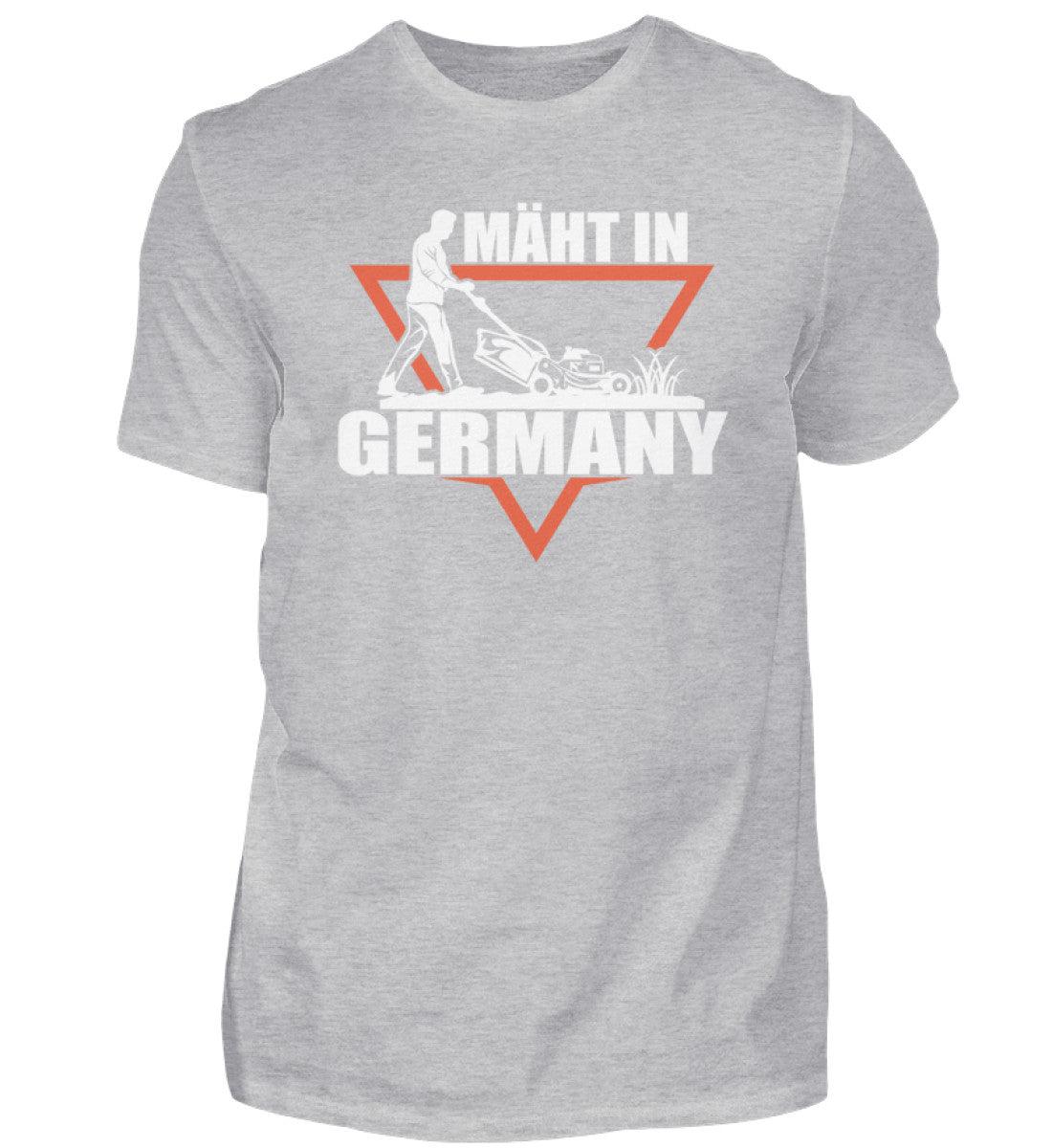 mäht in Germany · Herren T-Shirt-Herren Basic T-Shirt-Heather Grey-S-Agrarstarz