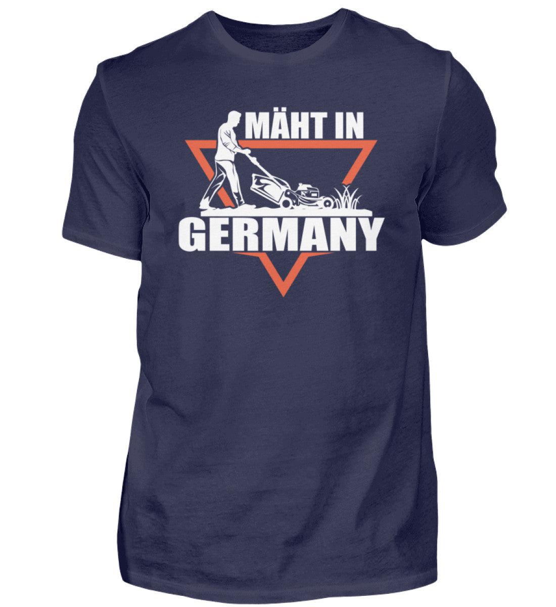 mäht in Germany · Herren T-Shirt-Herren Basic T-Shirt-Navy-S-Agrarstarz
