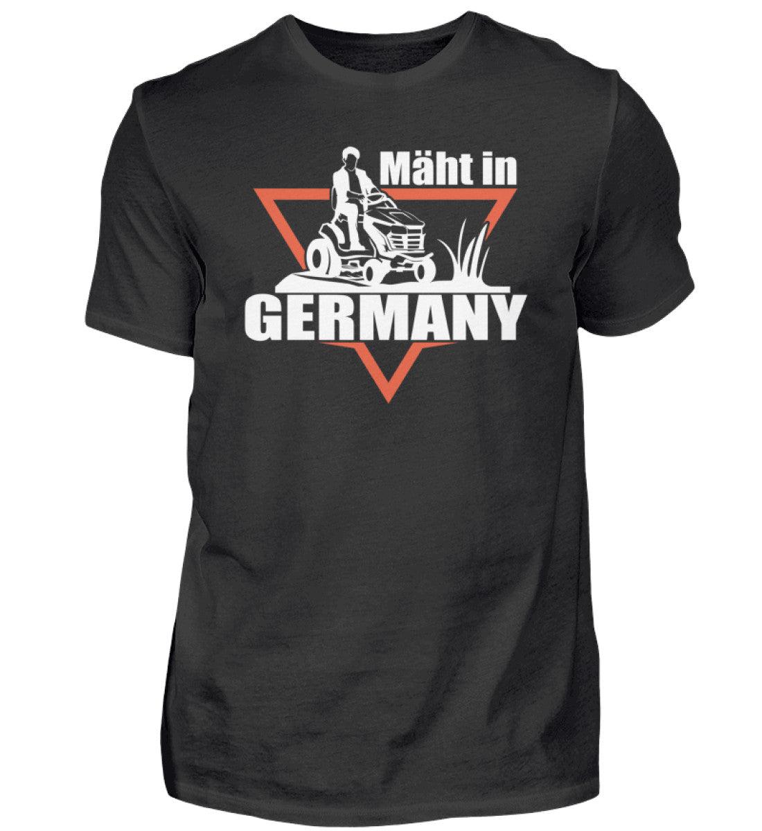 mäht in Germany Traktor · Herren T-Shirt-Herren Basic T-Shirt-Black-XS-Agrarstarz