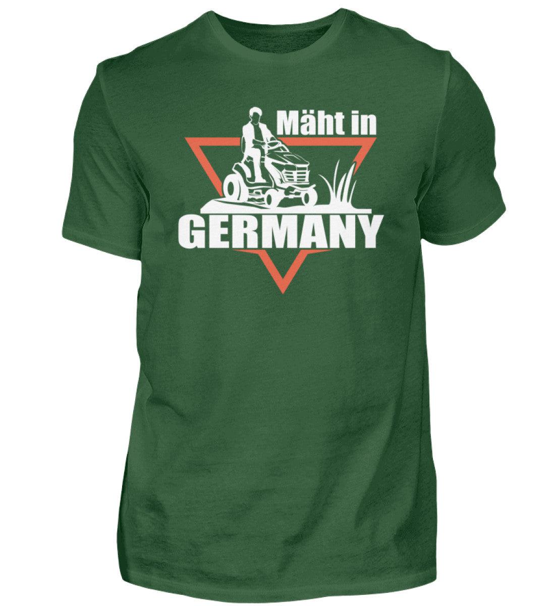 mäht in Germany Traktor · Herren T-Shirt-Herren Basic T-Shirt-Bottle Green-S-Agrarstarz