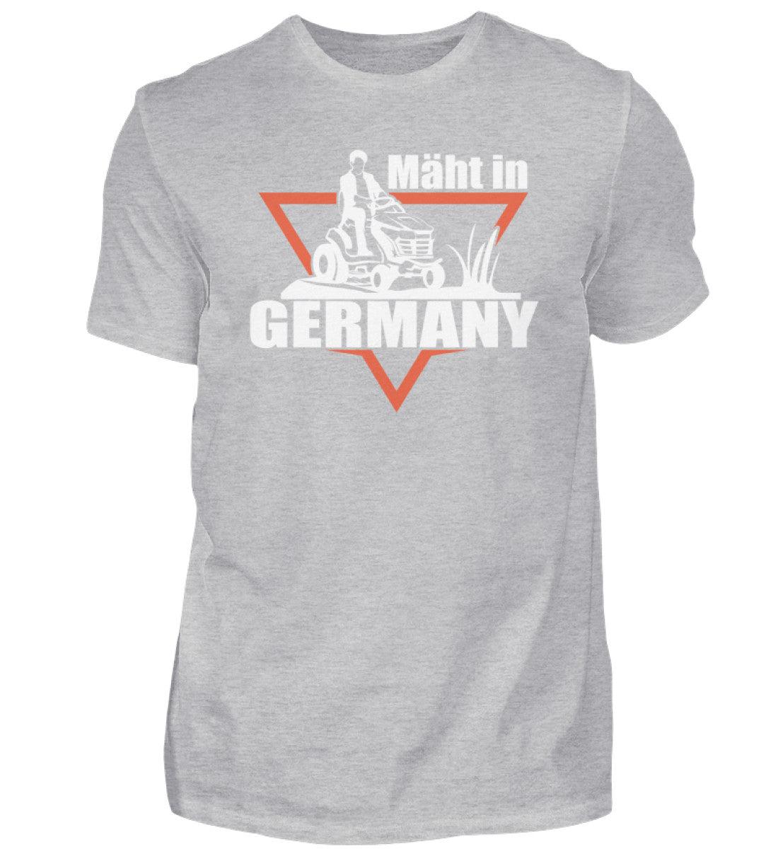 mäht in Germany Traktor · Herren T-Shirt-Herren Basic T-Shirt-Heather Grey-S-Agrarstarz