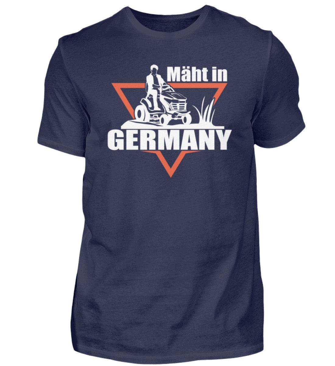 mäht in Germany Traktor · Herren T-Shirt-Herren Basic T-Shirt-Navy-S-Agrarstarz